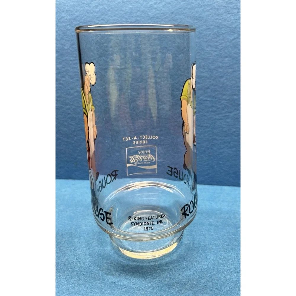 Vintage 1975 Popeye Coca-Cola Rough House‎ Glass